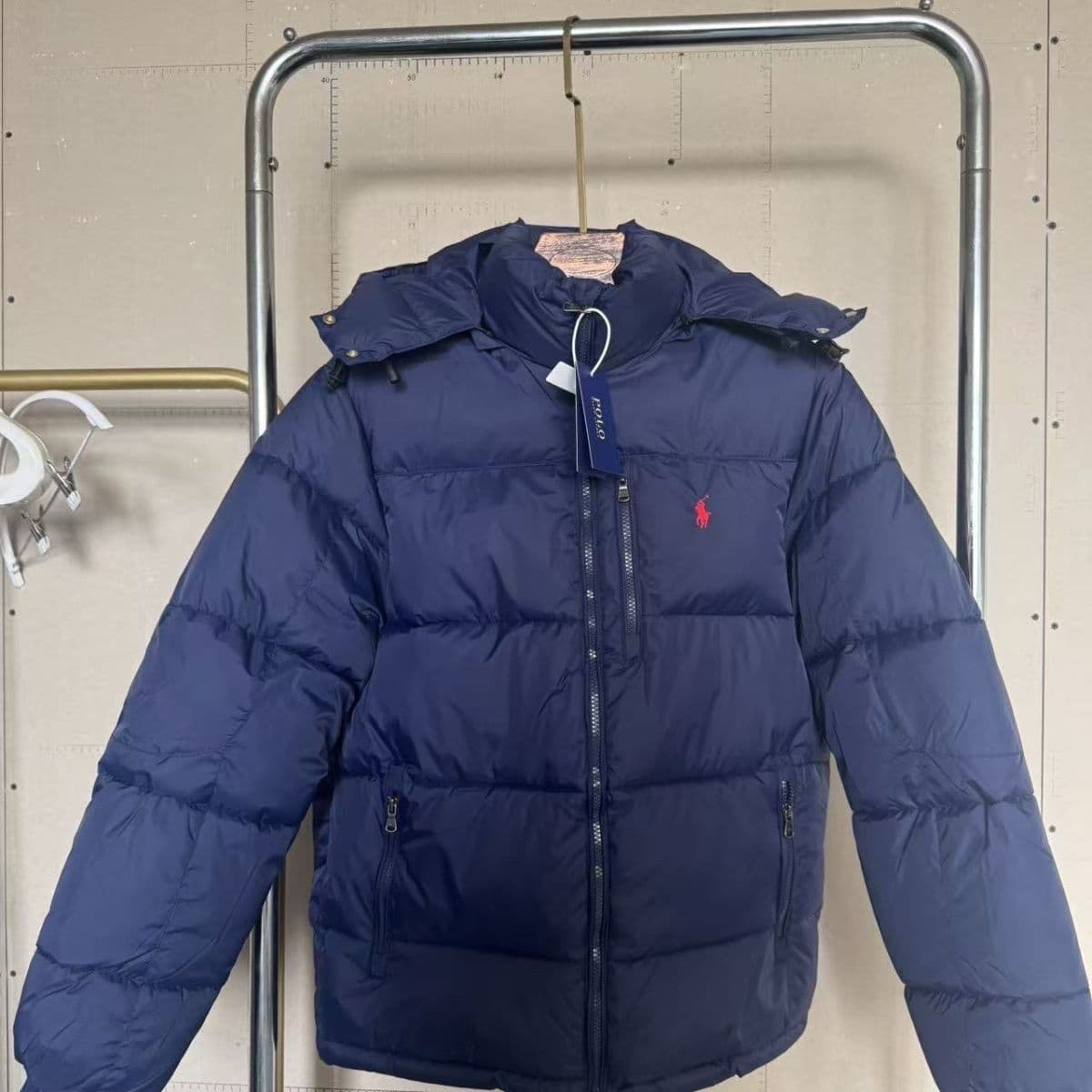 Manteau d'hiver Kraf Little Red Horse, même style, veste unisexe à capuche en coton, en stock