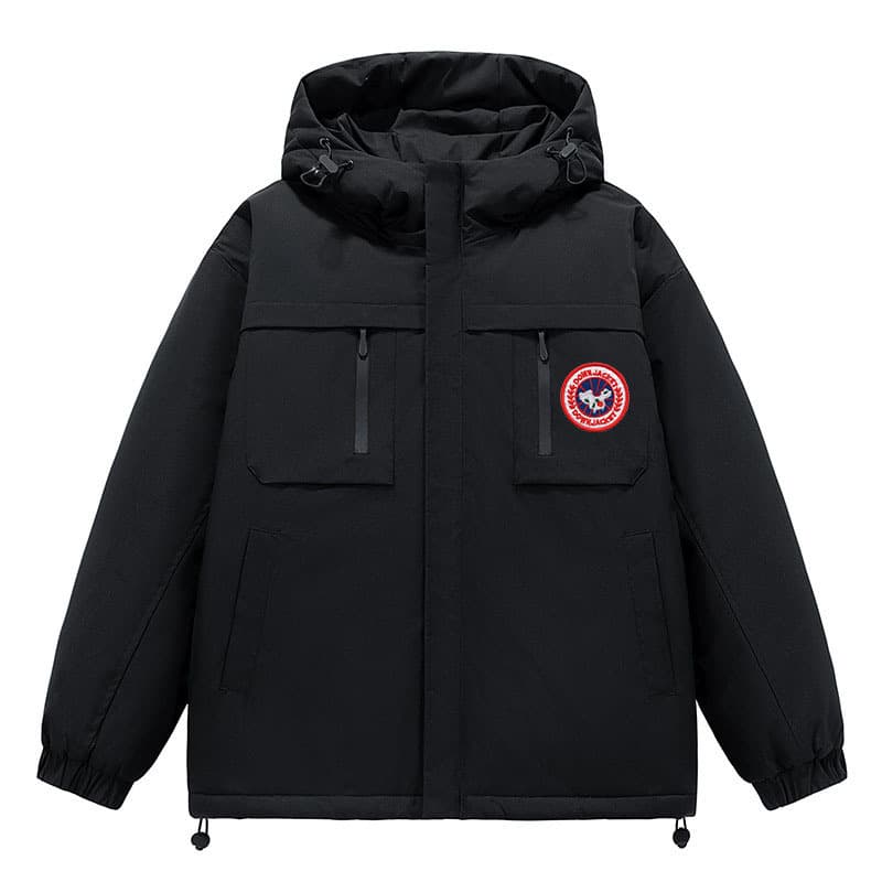 Vêtements pour hommes 24 hiver nouveaux hommes et femmes coupe-vent chaud court petite veste ronde