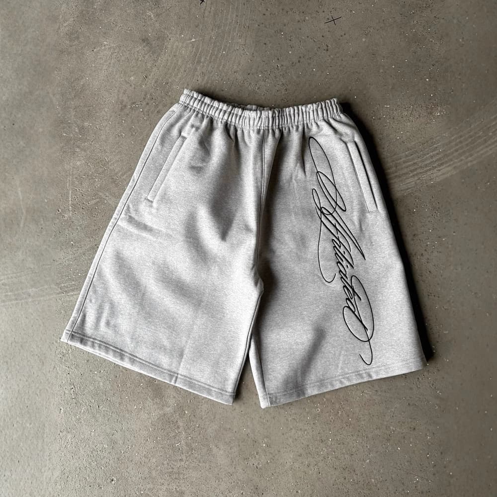 Men's Clothing Summer Men And Women's Fashion Loose Shorts High Waist Elastic Letter Embroidered Three Quarter Pants