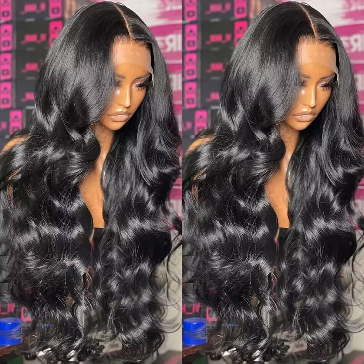 middle part big wave full head long curly front lace wig plus mesh 30 inches in stock