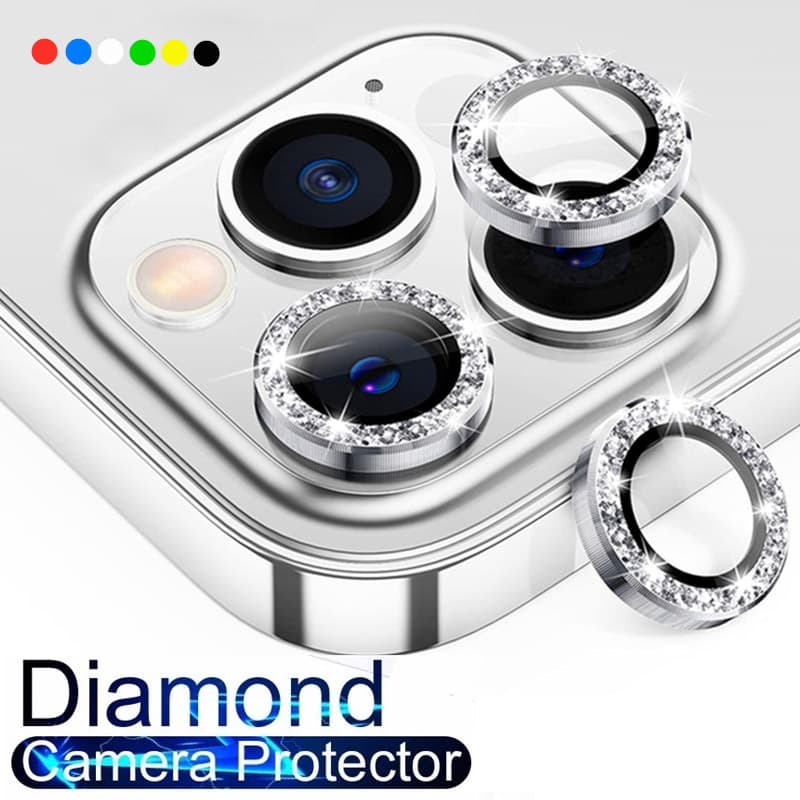 Camera Lens Protector For iPhone 16 Pro Max Metal Diamond Protective Glass iPhone 15 13 11 14 Plus 12 Mini Lens Screen Protector