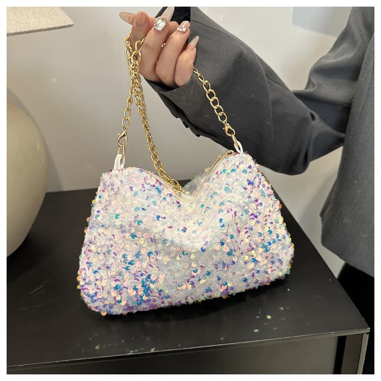 Mini Bag Dinner Bag Women's Fashion Sequin Niche Design Women's Bag New Dance High End Casual Bag