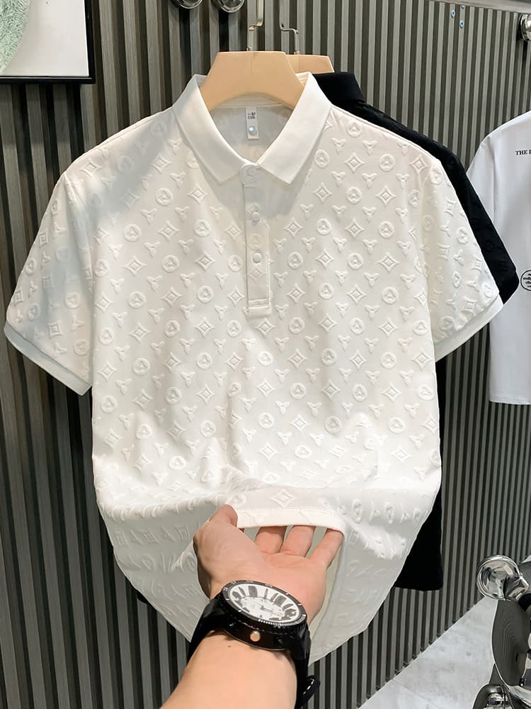 Internet Famous Half European Product Niche, High-end And Trendy Brand, Light Luxur-1y Men's T-shirt, Short Sleeved
