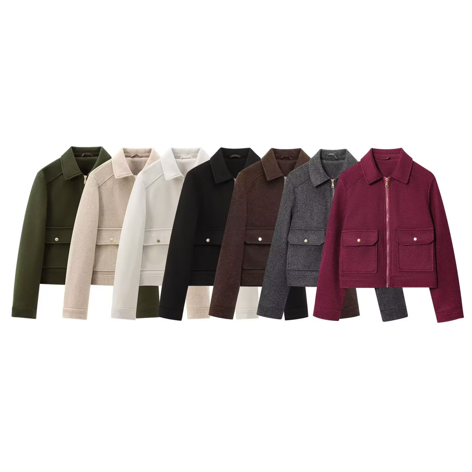 Women's Zip-Up Soft Jacket – Stylish Lightweight Coat With Decorative Zipper, Versatile & Trendy For Casual & Layering
