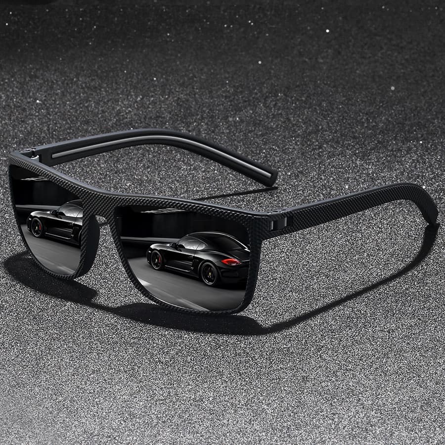 New Arrivals Classic Vintage Check Pattern Square Polarized Sunglasses Men Women Fashion Fishing Driving Man Sun Glasses UV400 Retro