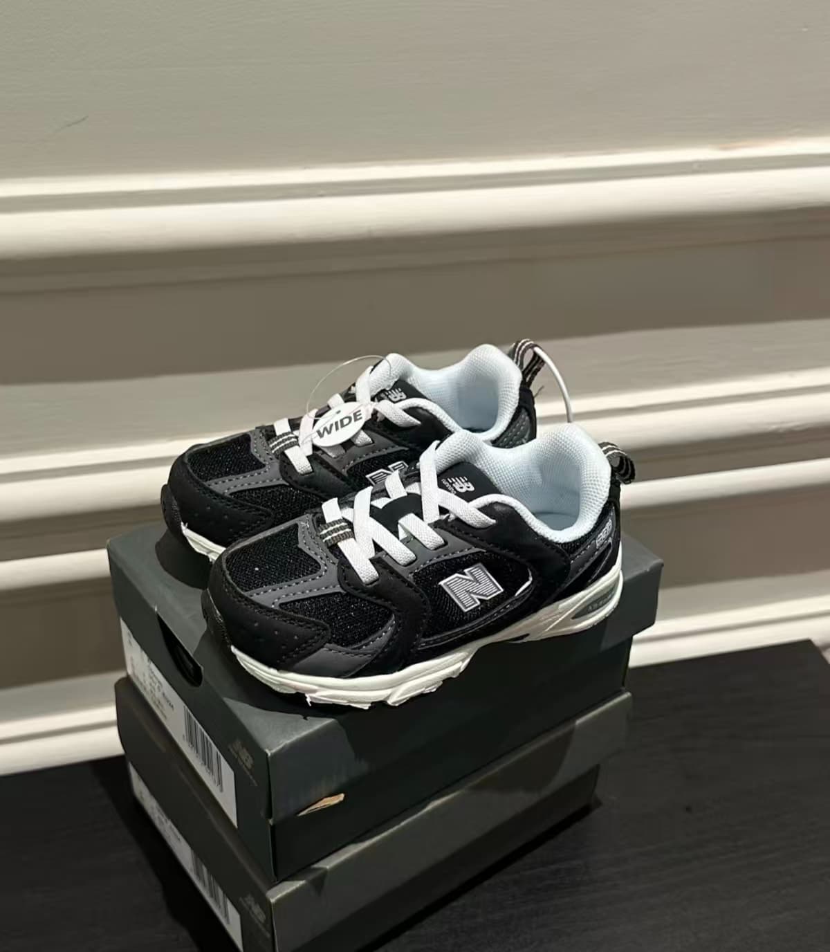 Baskets décontractées pour enfants Nw Balance 530, chaussures élégantes en maille respirante, baskets légères et antidérapantes pour garçons