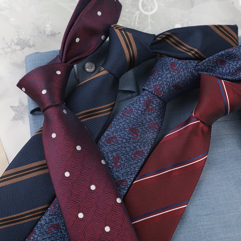 Men's Business Striped Polyester Silk 7cm Hand Tie Formal Casual Neck Accessories Manufacturer In Stock