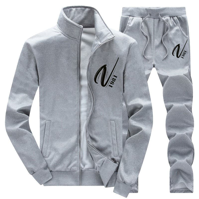 Men's casual printed two-piece set