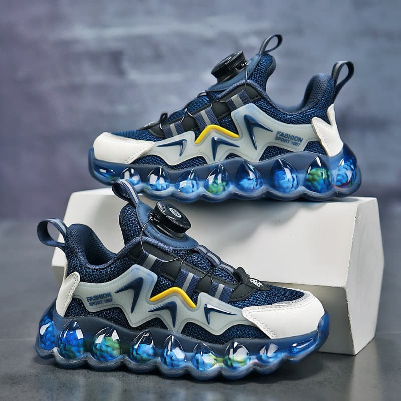 Children's Shoes Sports Shoes Boy Children's Shoes Rotating Button Mesh Breathable Tide Summer