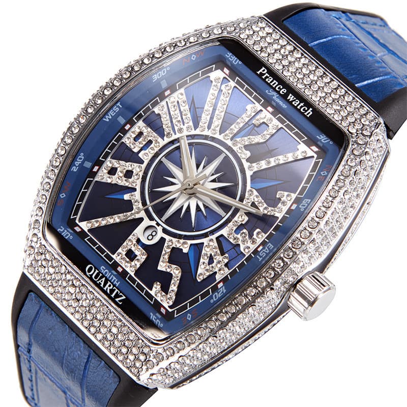 Gypsophila Frank FM Barrel Leaping Full Diamond Richard Trendy Calendar Men's Watch Trend