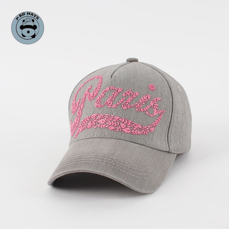 Unisex TPU offset PARIS letters couples fashion trend show face small baseball cap casual cap