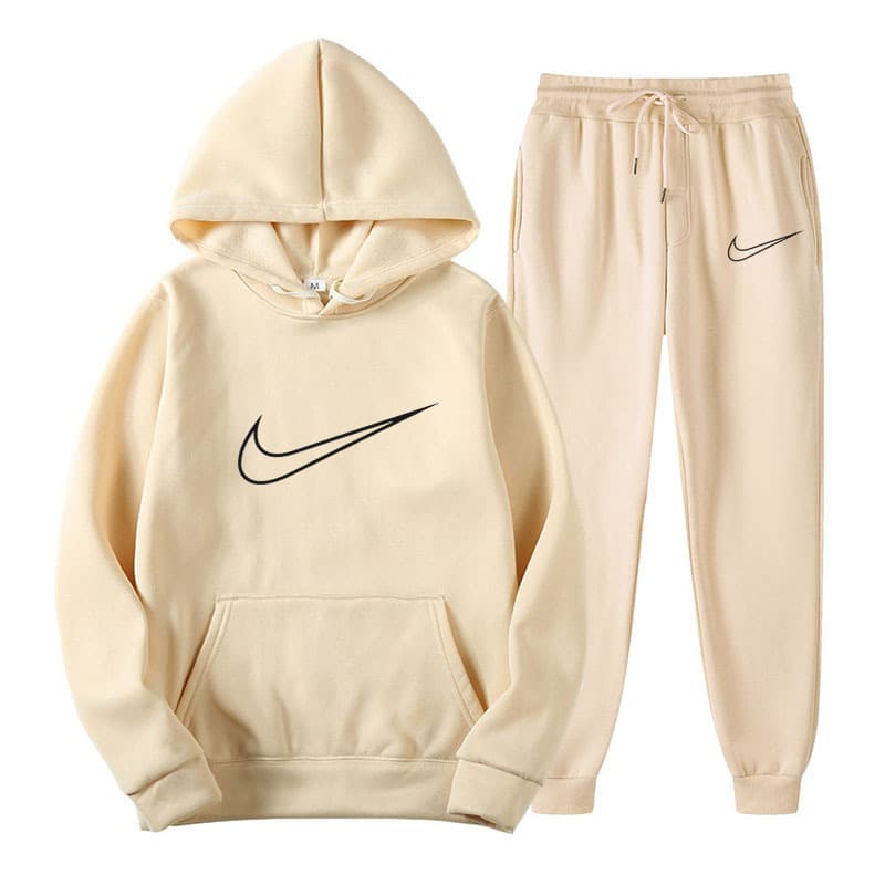 Ensemble de vêtements de sport pour étudiants d'automne 2024, sweat-shirt à capuche ample et à la mode, pantalon de survêtement, ensemble deux p