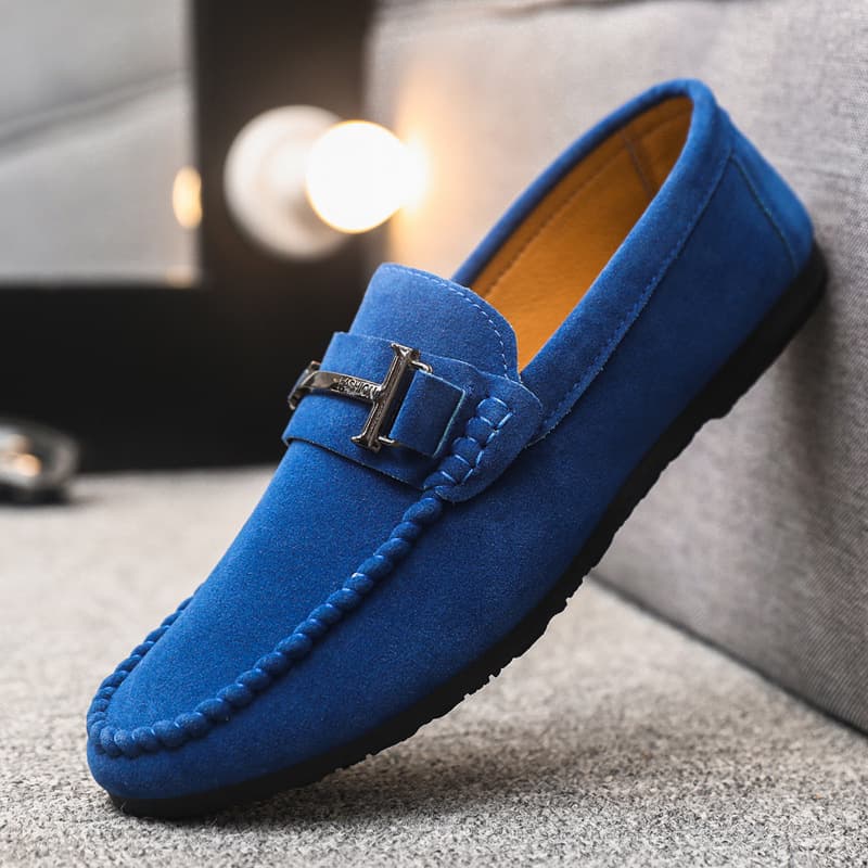 Chaussures basses Lefu simples à bout rond pour homme, confortables et faites à la main, en cuir, semelle souple, style décontracté, modèle 2025