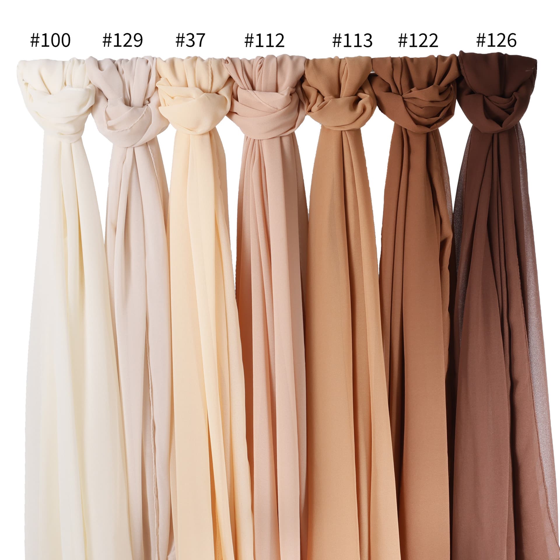 Chiffon Scarf Women's Long Scarf High Quality Windproof And Sandproof Headscarf Four Seasons Middle Eastern Muslim Shawl