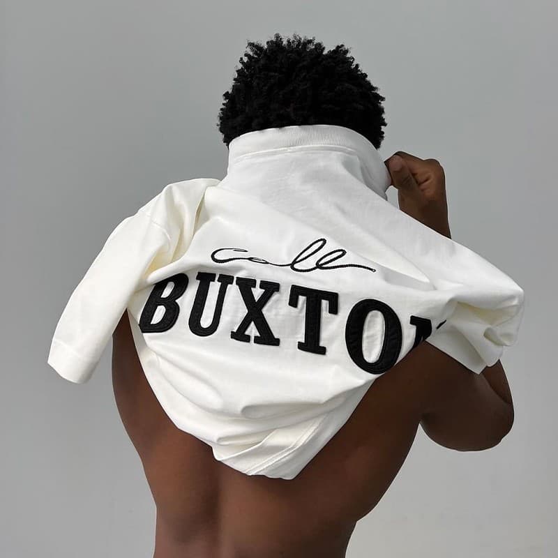 Cole Buxton lettering slogan printed CB embroidered round neck loose couple short sleeved T-shirt