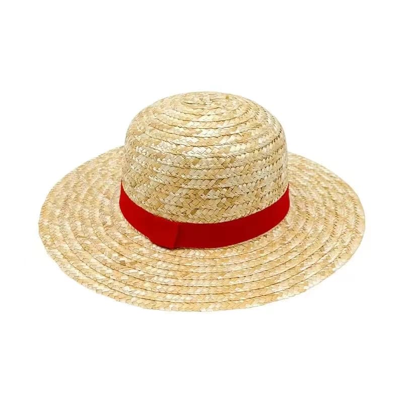 Hot Sale Luffy Straw Anime One Piece cospaly Adult and Children's Outdoor Sunshade Beach Hat Unisex