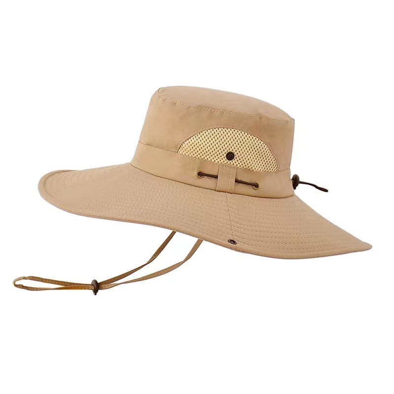 New style sun hat for men, summer outdoor sun protection mask, fishing sun hat, large brim breathable straw hat, cool hat, fisherman hat