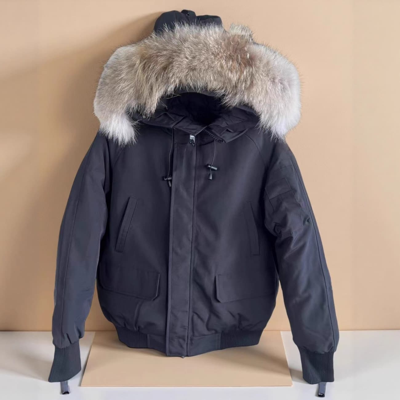 Men's Clothing Down Jacket 01 Pilot Jacket Unisex Real Wolf Fur Coat