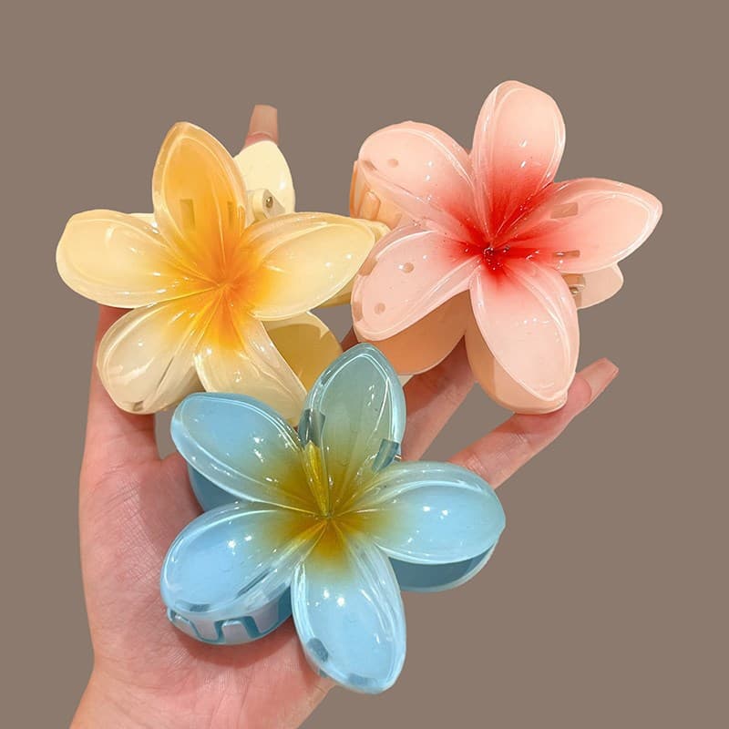 Plumeria Grasping Clip Female Senior Hair Accessories Clip Headdress Hairpin Large Head Shark Clip