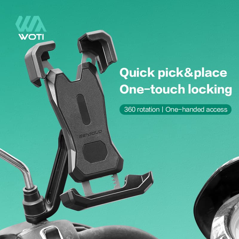 Outdoor bicycle mobile phone holder motorcycle rearview mirror mobile phone holder cycling quick release mobile phone navigation fixed bracket