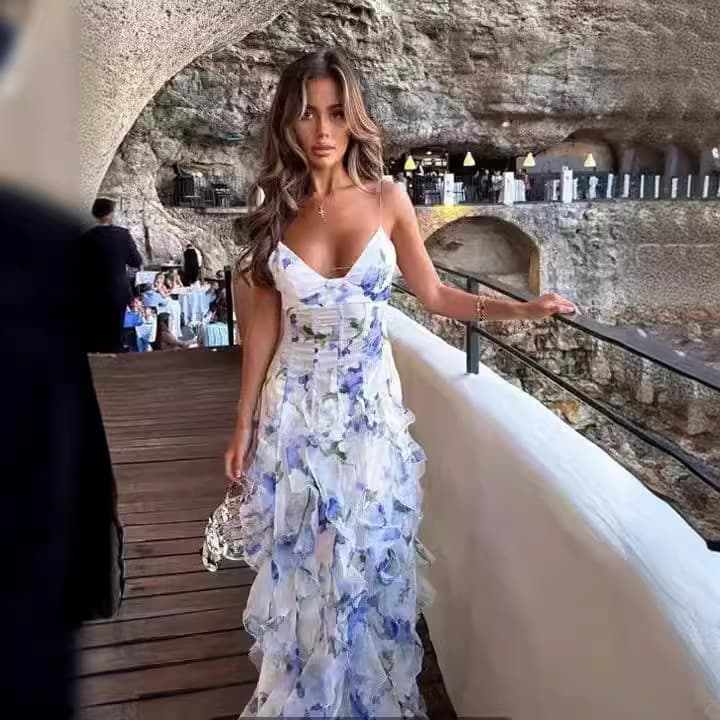 Women's fashion temperament evening dress