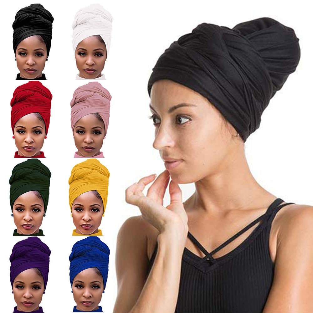Muslim hat Solid color ethnic style bandana fashion shawls popular multi-color milk silk bandana hats