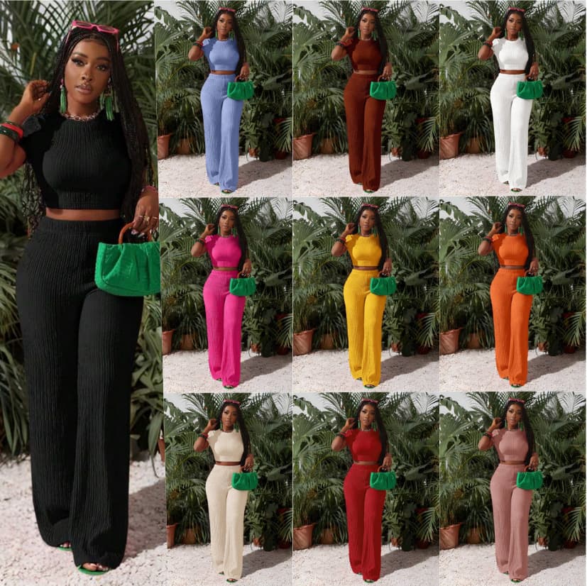 Women's Clothing Two Piece Set: Camisole, Bandeau, Tie, Pleated Two Piece Set For Spring And Summer