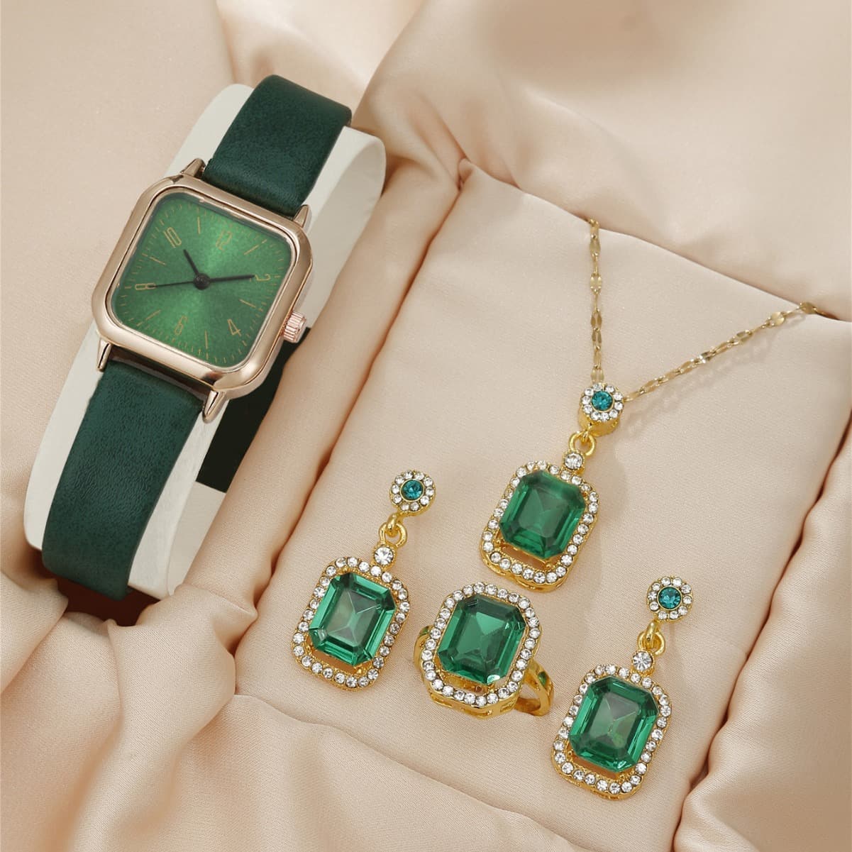 Unisex Accessories fashion square female student belt quartz watch