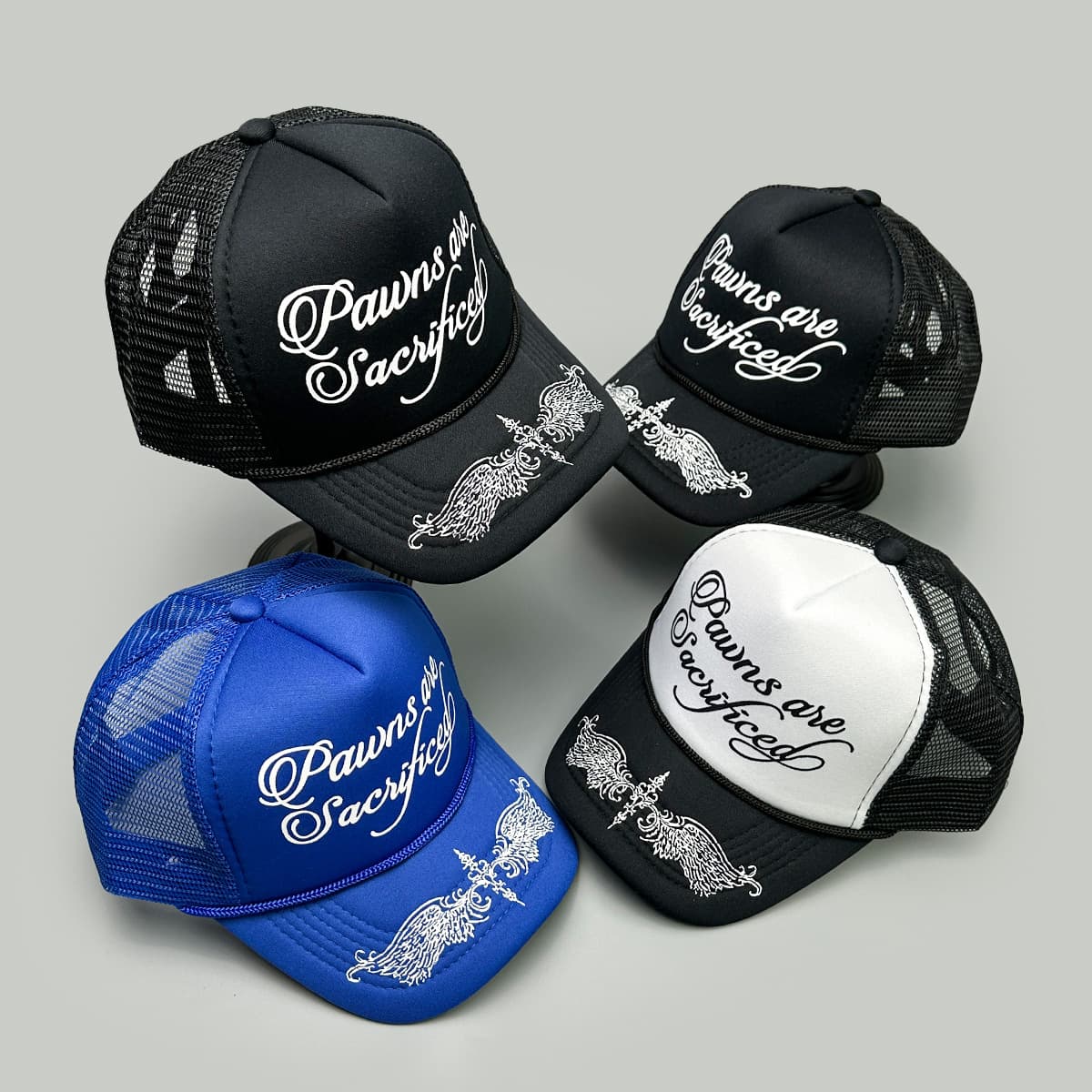 Unisex Spring/Summer Hip Hop Street Printed Letter Wings Baseball Cap Sun Protection Style Mini Truck Hat Face Enhancing