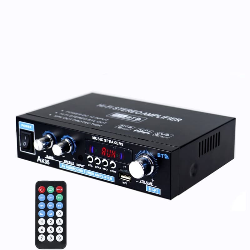 Woopker AK35 800W Home Digital Amplifiers 100-240V 12V Bass Audio Power Bluetooth AMP Hifi FM Subwoofer Speakers