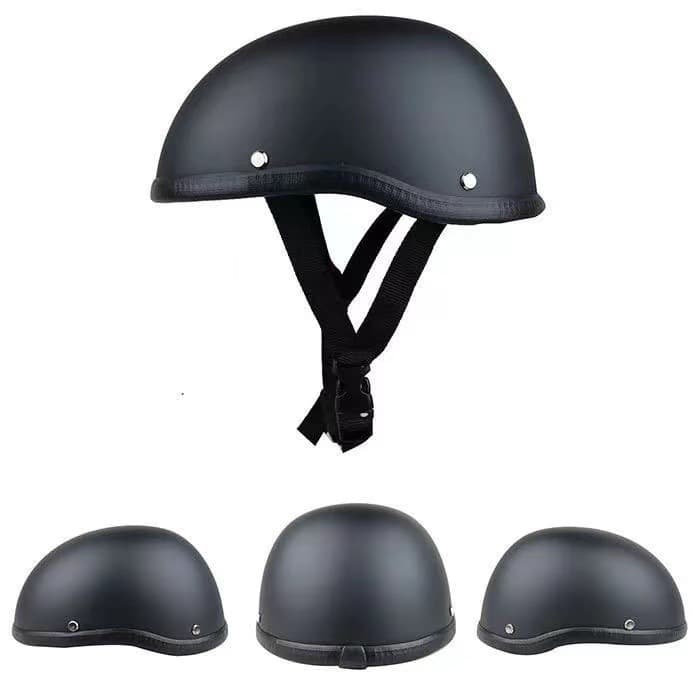 melon scoop helmet leather helmet knight summer helmet bicycle retro helmet men's half helmet summer riding helmet
