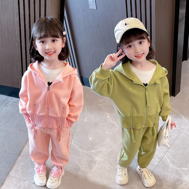 and Autumn Collection 2024 Fashionable New Style Internet Celebrity Children's Clothing for Girls' Baby Fashion Spring