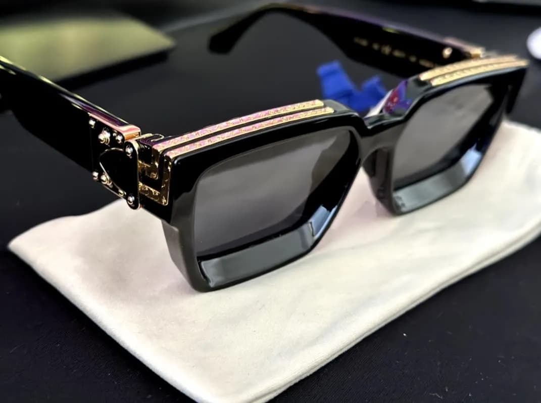 2023 HOT Millionaires Sunglases women full frame Vintage designer 1.1 sunglasses men MILLIONAIRE Black Made in Italy