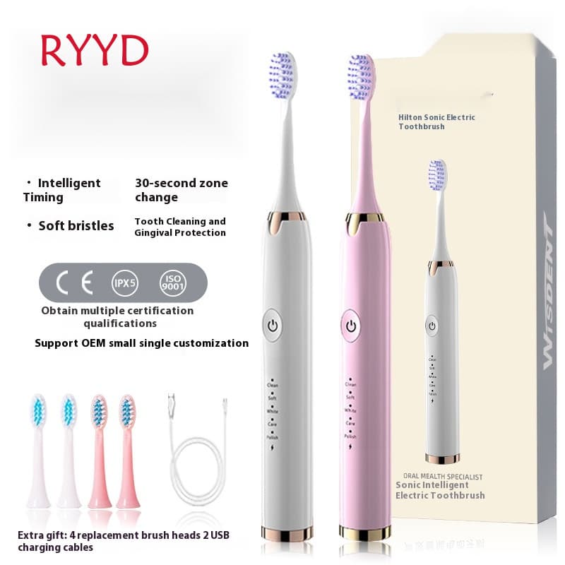RYYD Kids Sonic Brush - Rechargeable|DuPont Soft|Cartoon Design