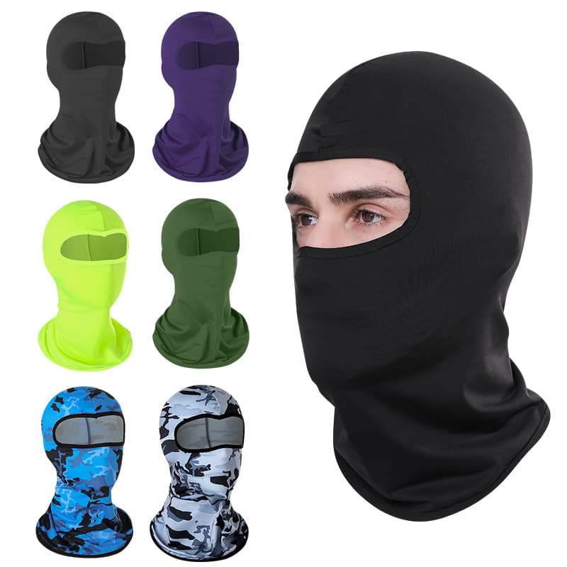 Riding windproof headgear ice silk breathable sunscreen masked hat motorcycle sports headgear neck mask