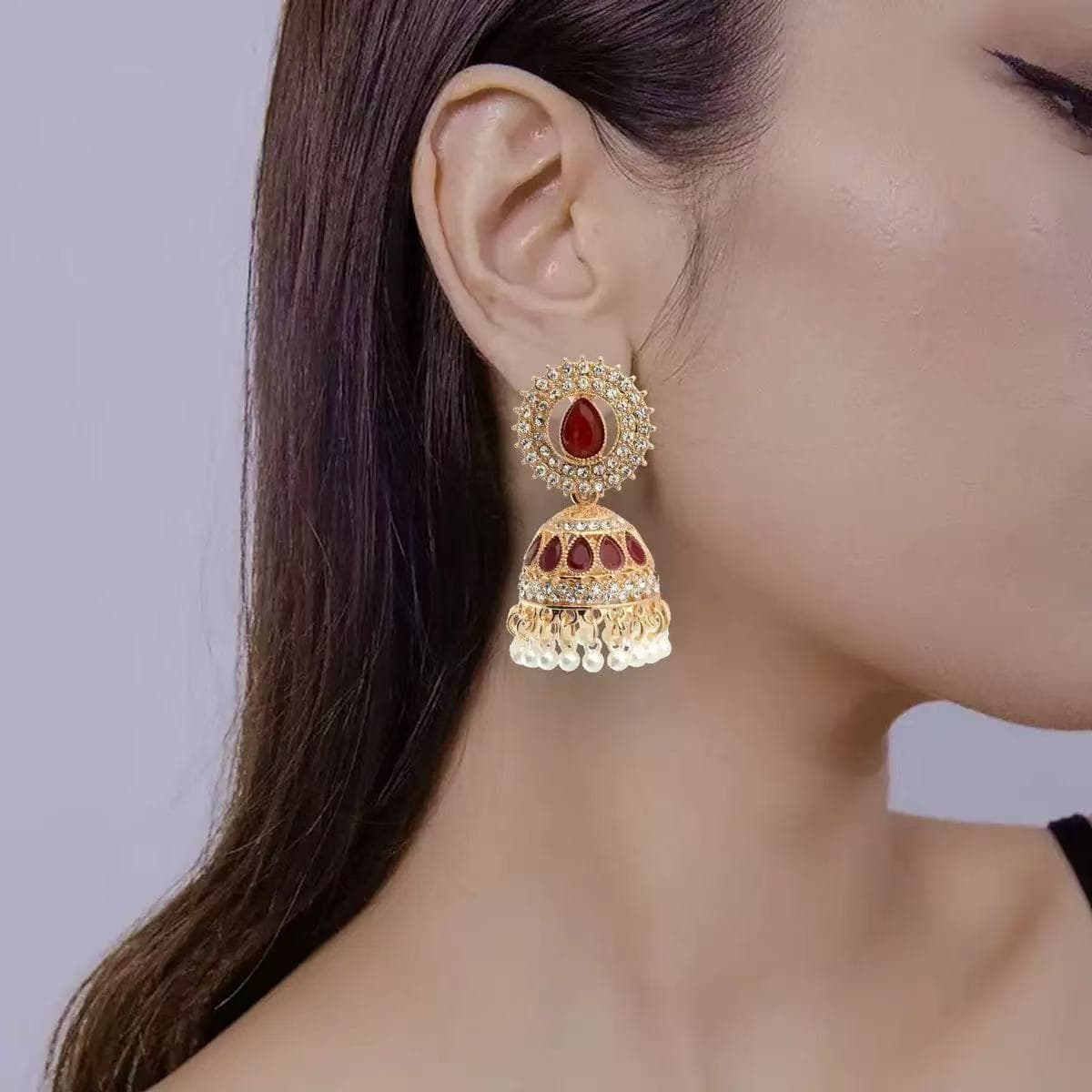 Cross-Border Supply 2 Creative Fashion Personalized Water Drop Earrings, Artistic Retro Ethnic Style Lantern Earrings !