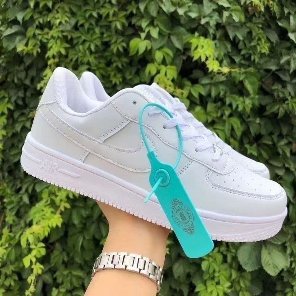 Chaussures de skate décontractées Air Force No.1 Silver Blue Ribbon Hook Campus High Beauty pour couple, style ins, début de printemps