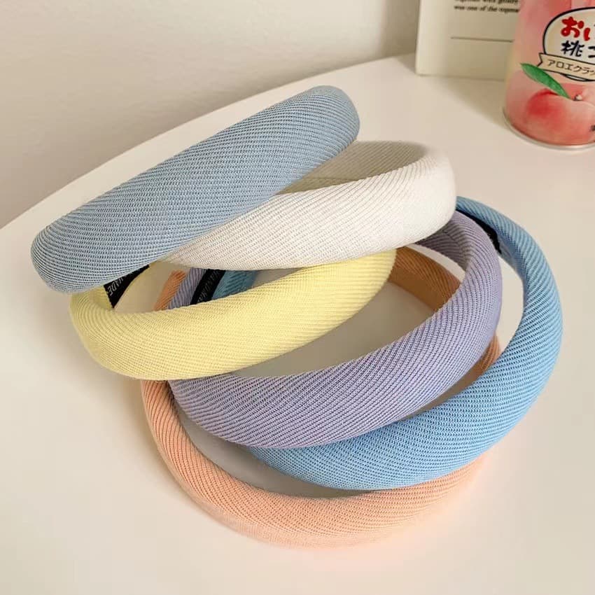 Candy-colored headband women's simple high top hair accessories