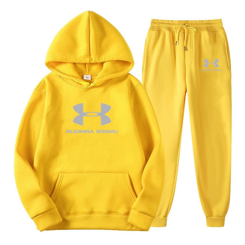Nouvel ensemble sweat à capuche et jogging 2026, doublé polaire douce, chaud et confortable, style urbain décontracté