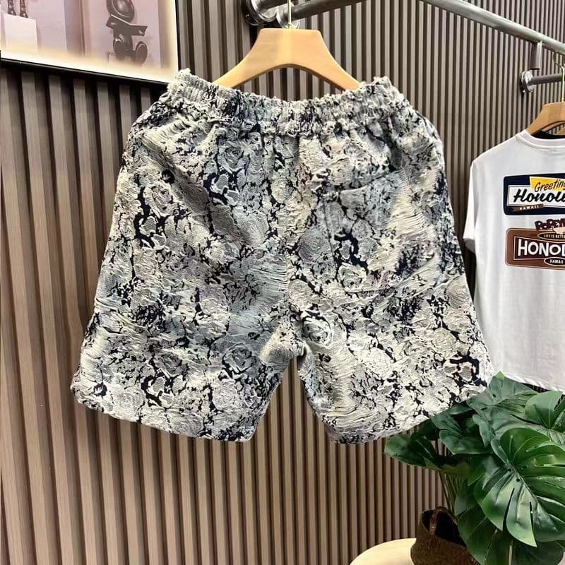 Men's Clothing 2024 Summer New Shorts Men's Versatile Casual Pants Internet Celebrity Same Style Thin Trendy Beach Pants Handsome