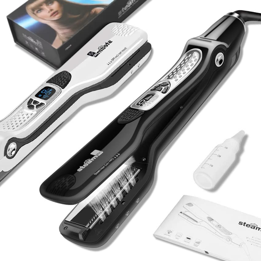 Hair Curler Steam Hair Straightener Multi Function Straight Hair Splint Curling Iron Straight Curling Dual Purpose Spray Straight Hair Clip