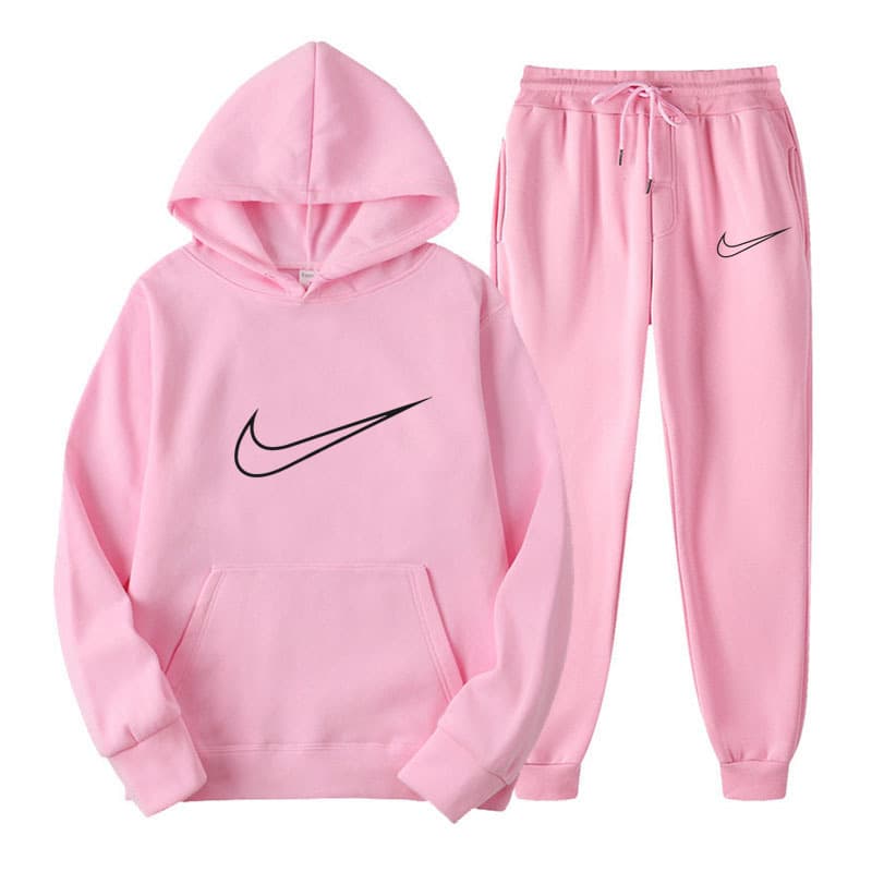 Ensemble de vêtements de sport pour étudiants d'automne 2024, sweat-shirt à capuche ample et à la mode, pantalon de survêtement, ensemble deux p
