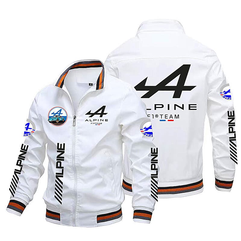 Men's clothing Cardigan Motorcycle Jacket Casual Men's Car Logo Printing Sports Fashion Men's Jacket