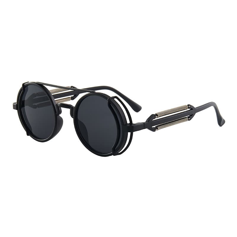 Unisex Cyberpunk trend Retro sunglasses Round sunglasses