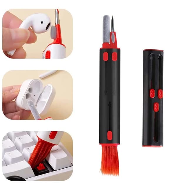 7-in-1 Electronics Cleaner Kit Computer Keyboard Earphone Dust Cleaning Brush Tool for Earbud Cell Phone Laptop Camera