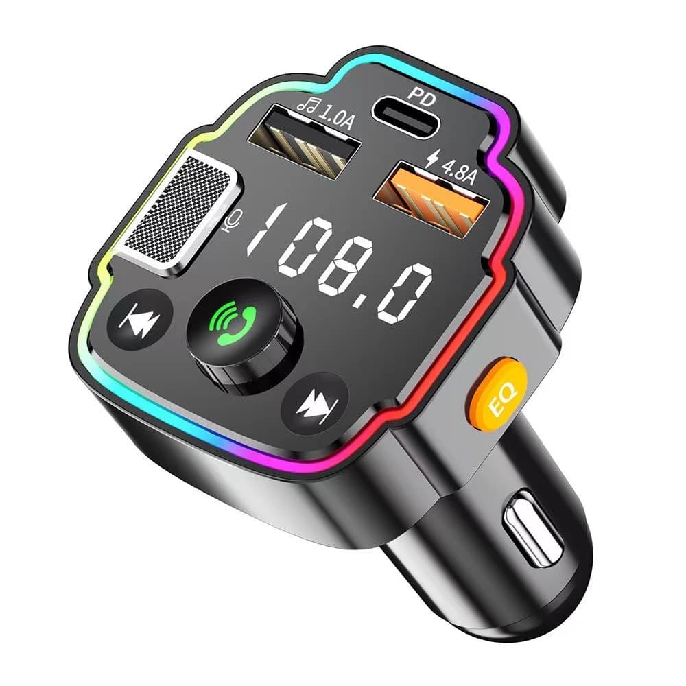 Q8 car mp3 bluetooth player card/U disk lossless sound quality hands free call fm transmitter car mp3
