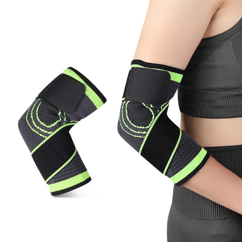 in stock Breathable Nylon Knitted Elastic Pressurized Elbow Protector Elastic Pressurized Sports Elbow Protector Skin Breathable and Moisture-Draining