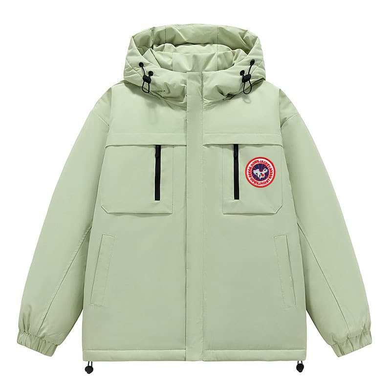 Vêtements pour hommes 24 hiver nouveaux hommes et femmes coupe-vent chaud court petite veste ronde