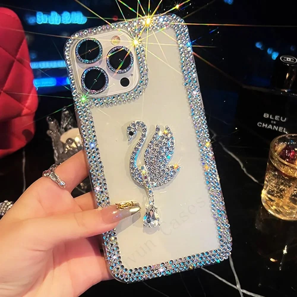 Crystal Gemstone Phone Case for Samsung Galaxy S22, S23, S21, S24 Ultra Plus, Note20, 3D Bling Diamond Cover