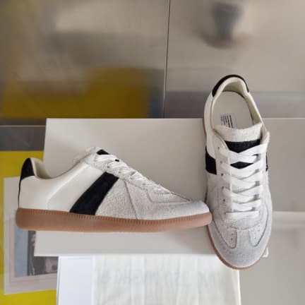 Chaussures d'entraînement d'été unisexes à bout rond plat, pointure 25, style allemand, baskets de sport décontractées et polyvalentes, parfait